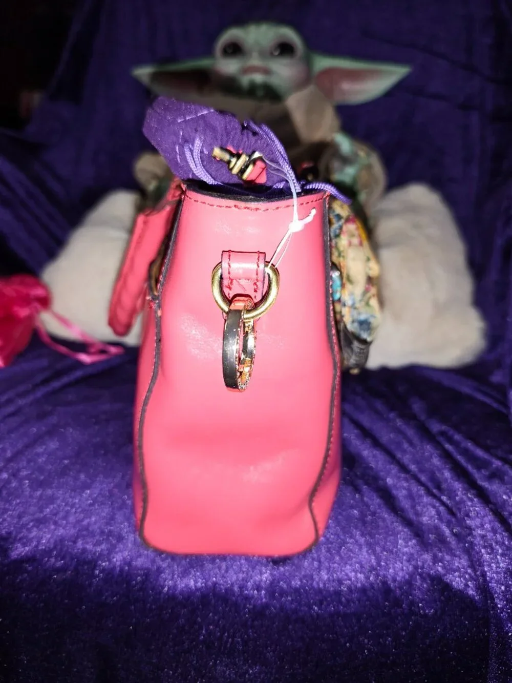 Patricia Nash Top-Handle/Crossbody Aileen in Passion Pink & Scarf (new)
